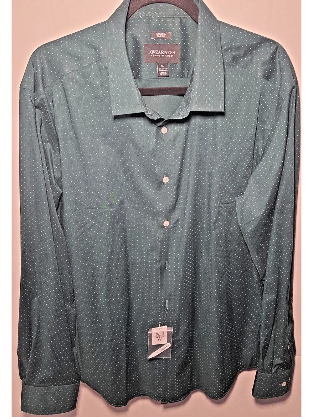 AWEARNESS Kenneth Cole Blazer Shirt Bundle Mens XL Gray Green Outfit